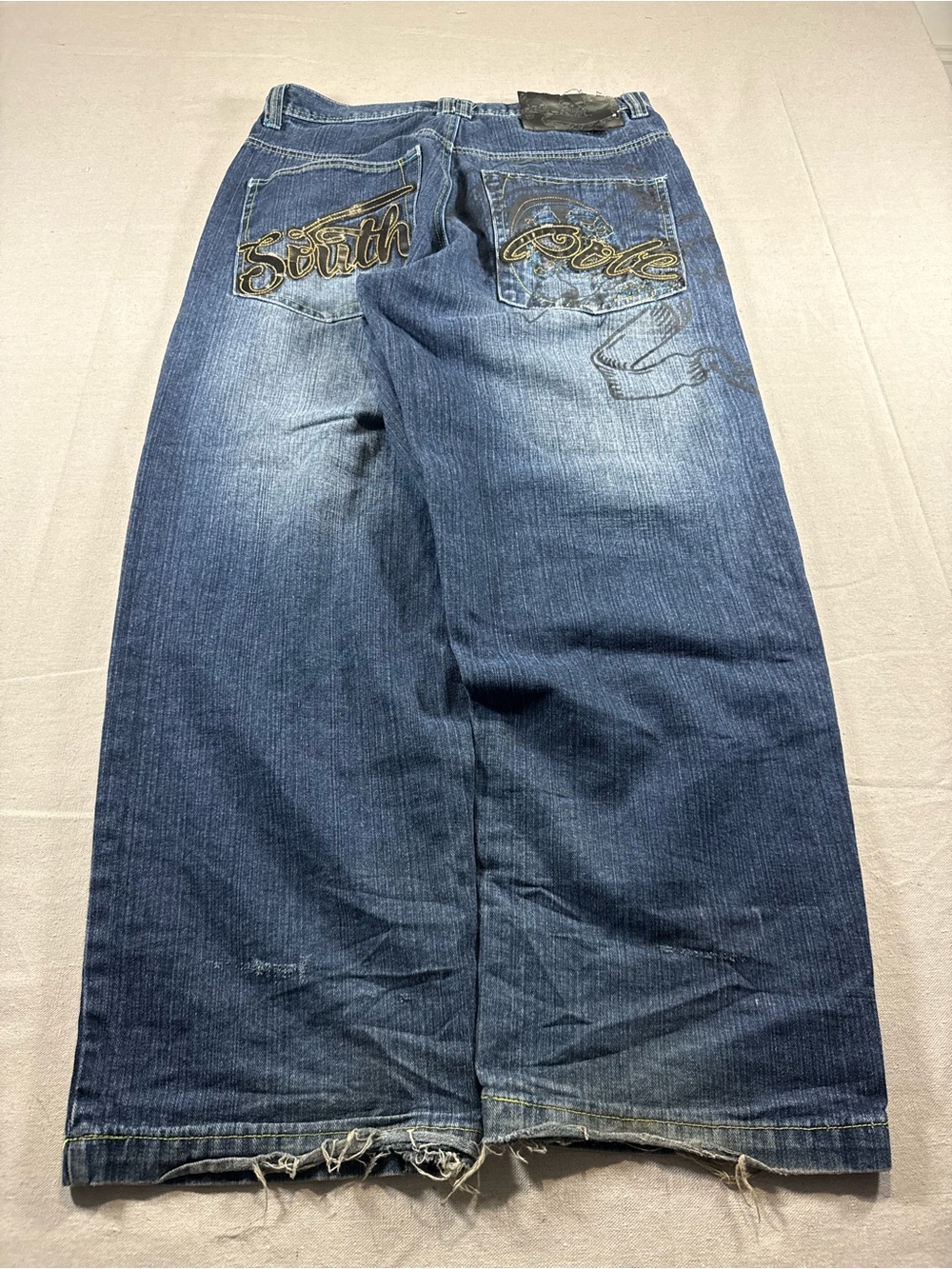 Y2K Embroidered Southpole Baggy Blue Denim Jeans Crazy Grail Southpole Jeans